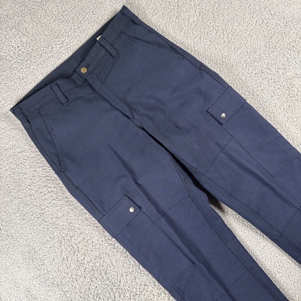 Workrite FR Fire Service Pants Mens 34x32 Nomex IIIA Navy Blue NMX75